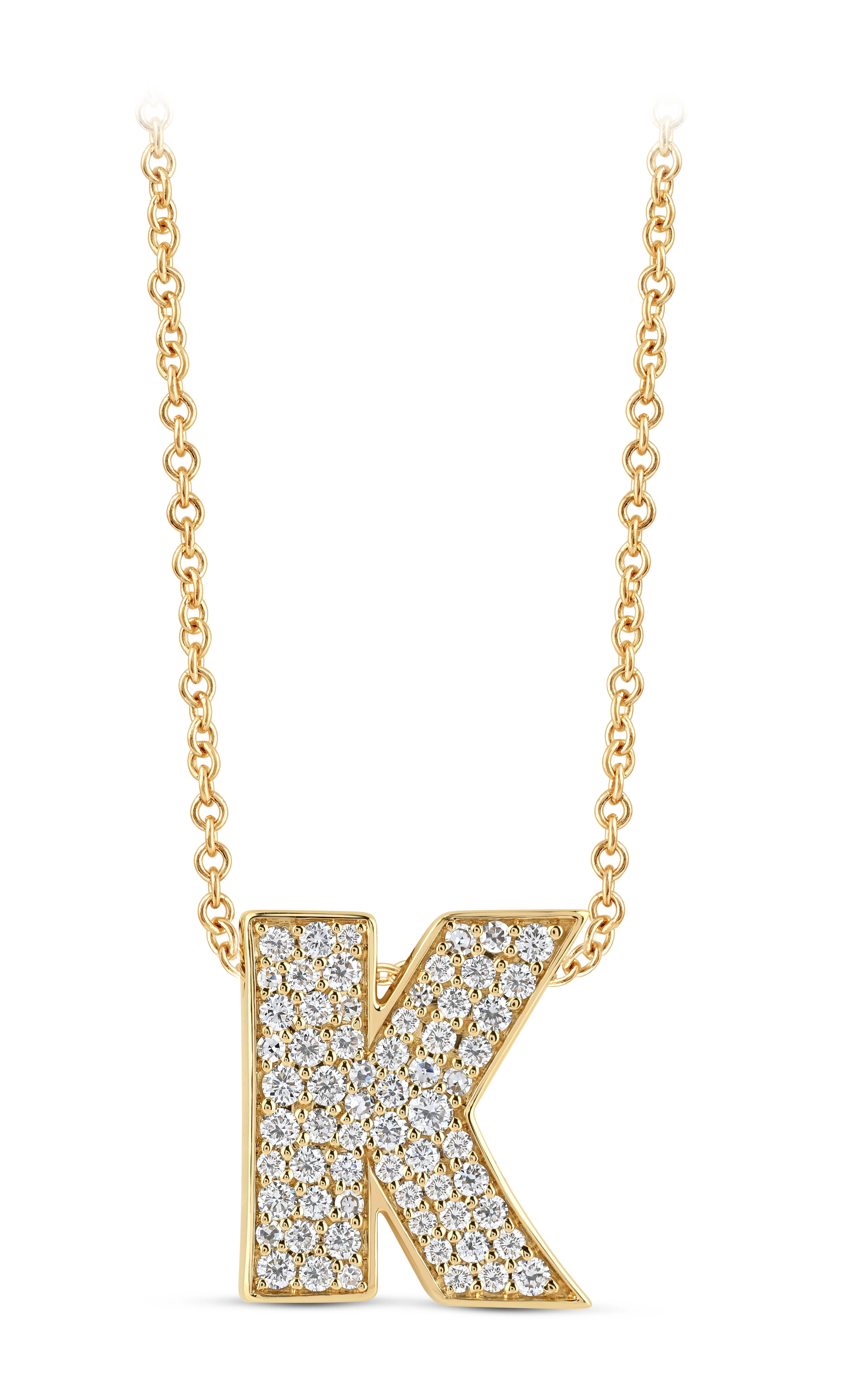 14K Gold Lab Grown Diamond Initial Necklace - Image 17