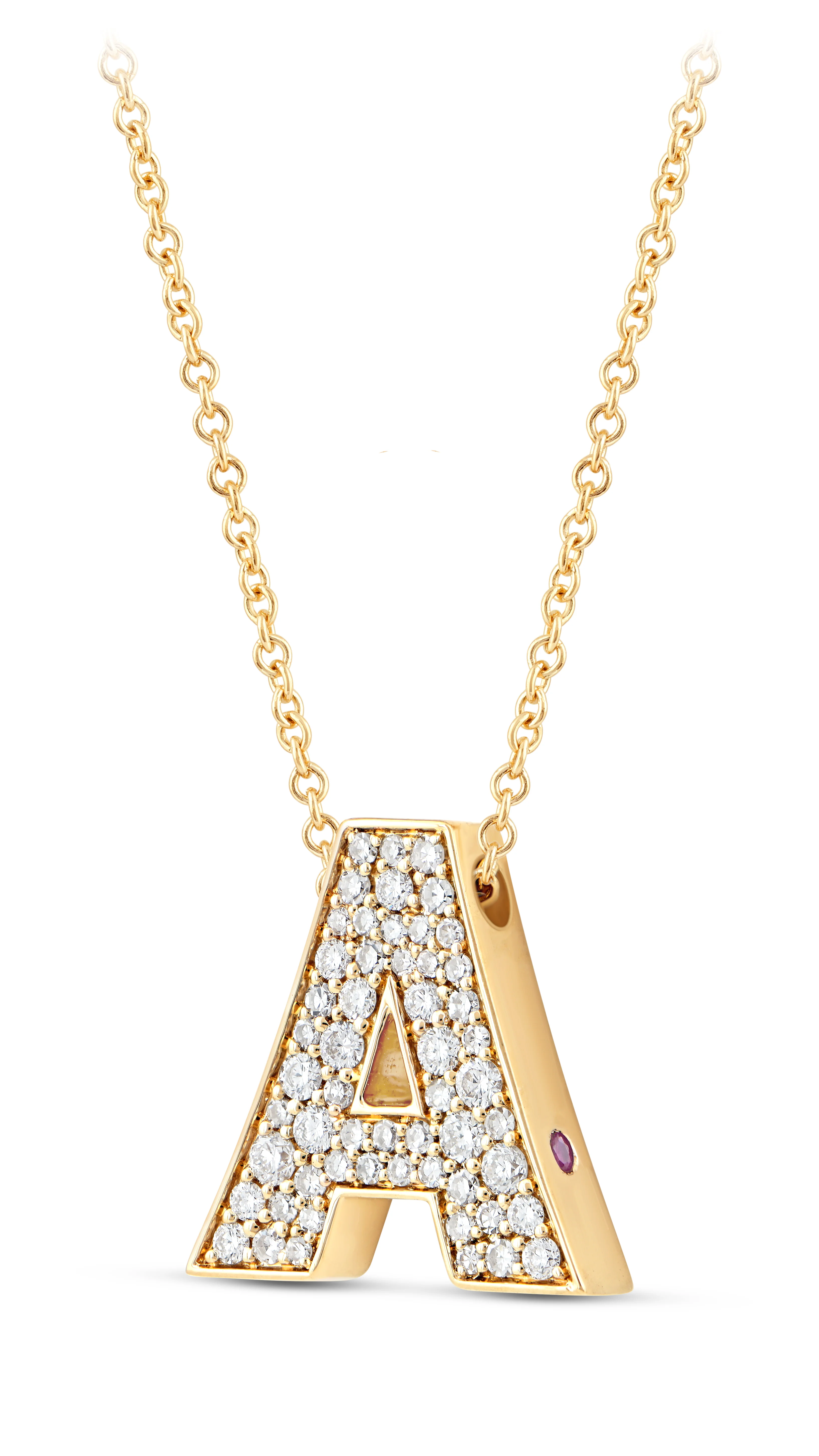 14K Gold Lab Grown Diamond Initial Necklace - Image 48
