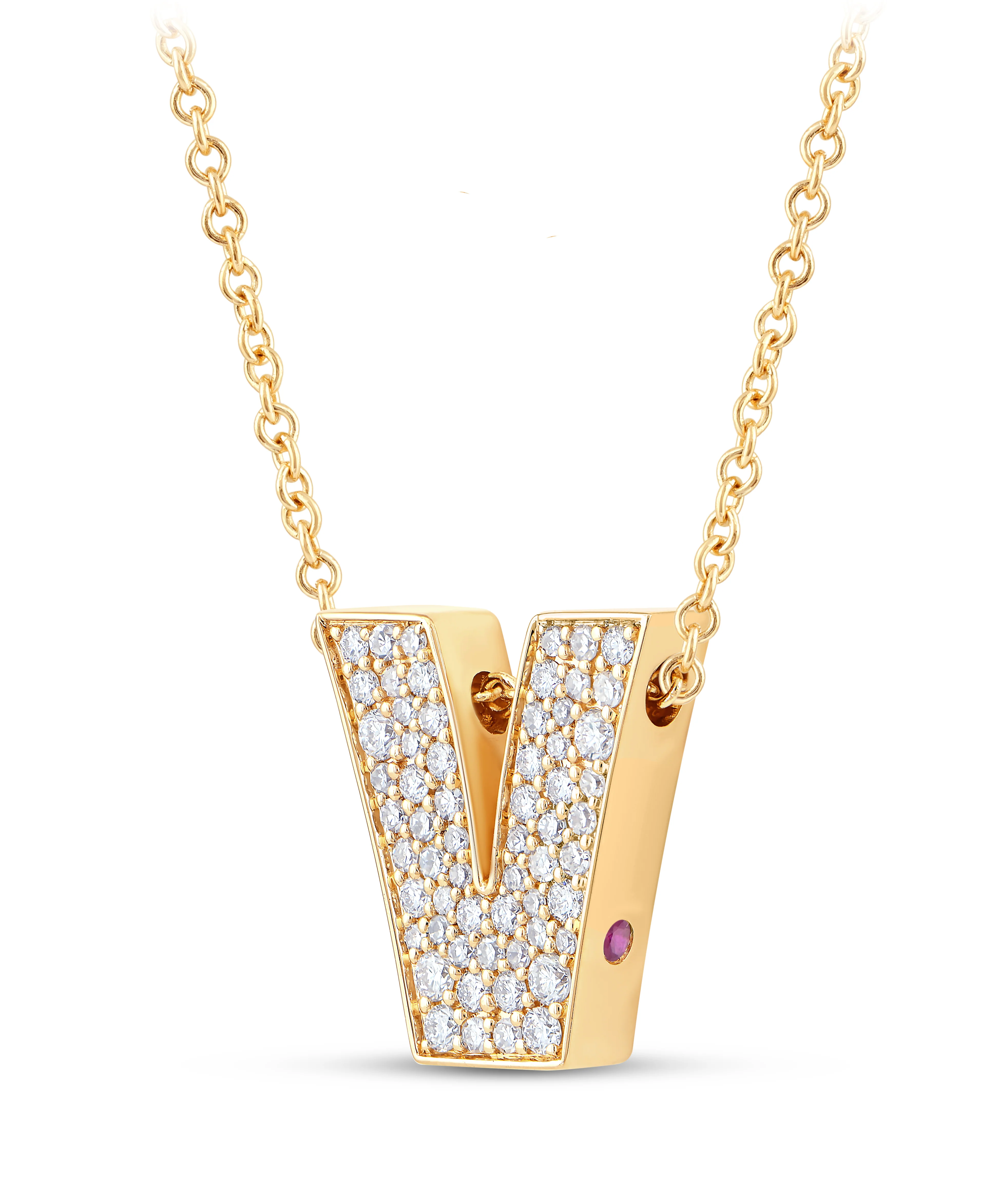 14K Gold Lab Grown Diamond Initial Necklace - Image 52