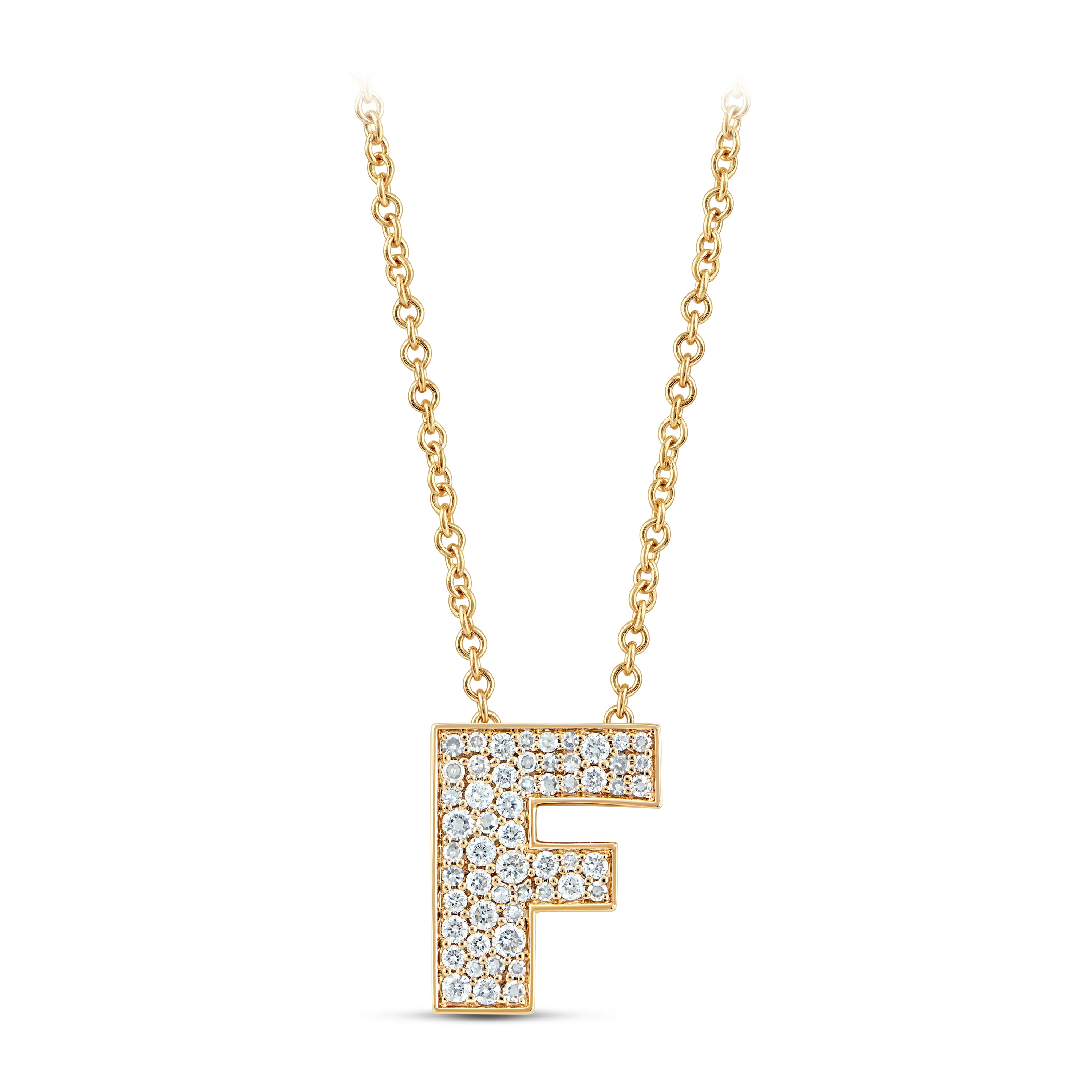 14K Gold Lab Grown Diamond Initial Necklace - Image 55