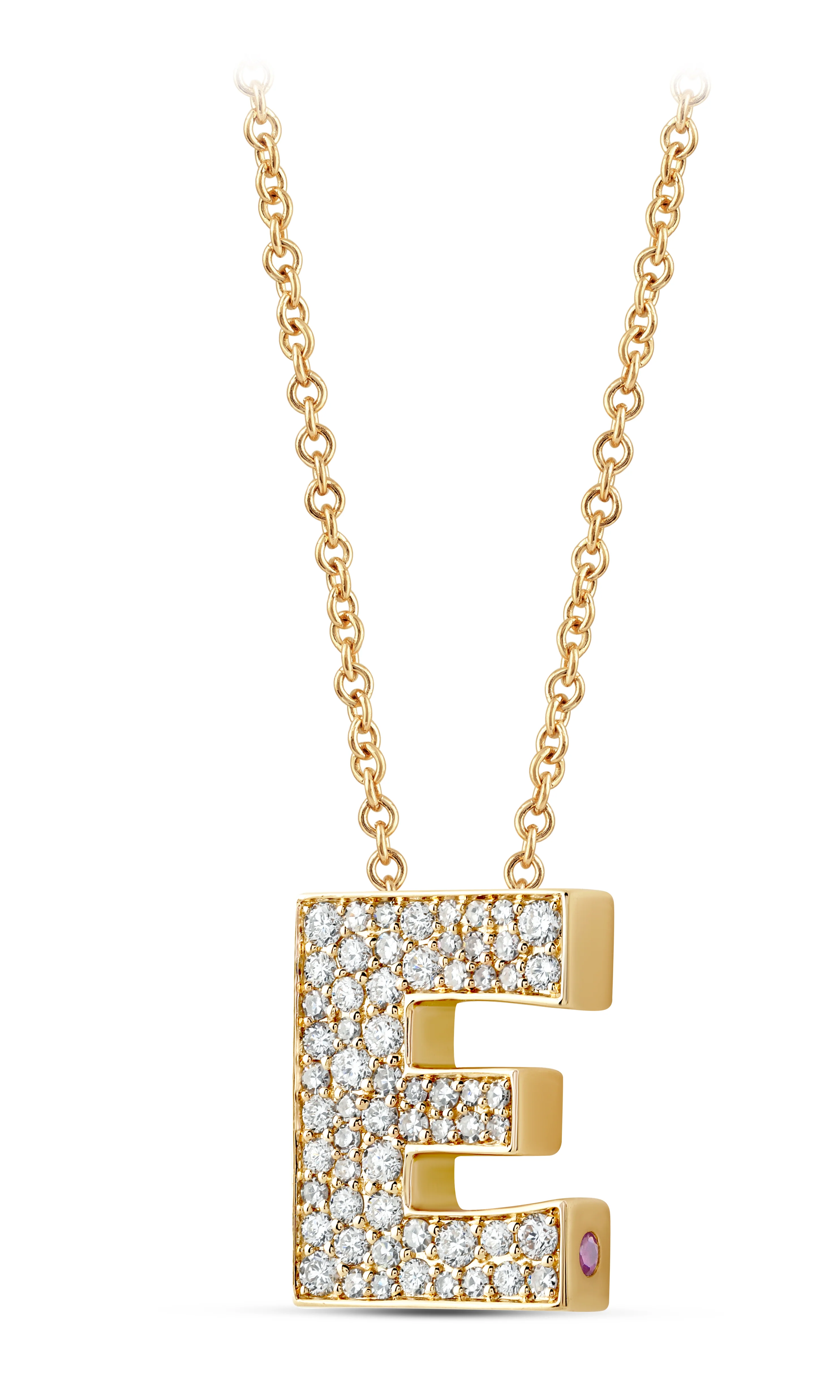 14K Gold Lab Grown Diamond Initial Necklace - Image 8