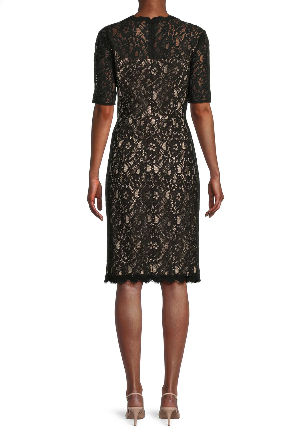 FOCUS by SHANI - Sweetheart Neckline Lace Dress - Image 2
