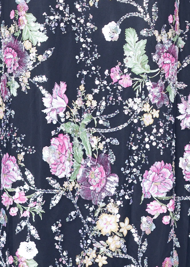 Off The Shoulder Novelty Embroidery Gown - Image 3